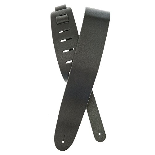 Zoundhouse ZH-G Sangle en cuir pour guitare et basse réglable Noir 5 cm