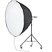 Produktbild 190cm 75" Jumbo Teleskop Fokussierung Jumbo Parabolic Studio Innenreflektor Schirmständer + Räder für Studio-Speed-Light Flash Lite