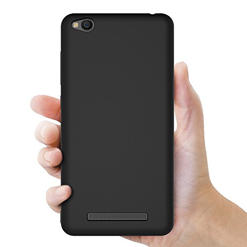 Funda Xiaomi Redmi 4A  AICEK Negro Silicona Fundas para Redmi 4A Carcasa Xiaomi Redmi 4A Negro Silicona Funda Case