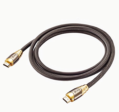 HDMI Kabel 2.0 / 1.4a (Neuster Standard) Ultra HD 4K 3D PS4 Full HD 1080p 2160p ARC Highspeed mit Ethernet – 7.5m IBRA LUXURY GOLD - 4