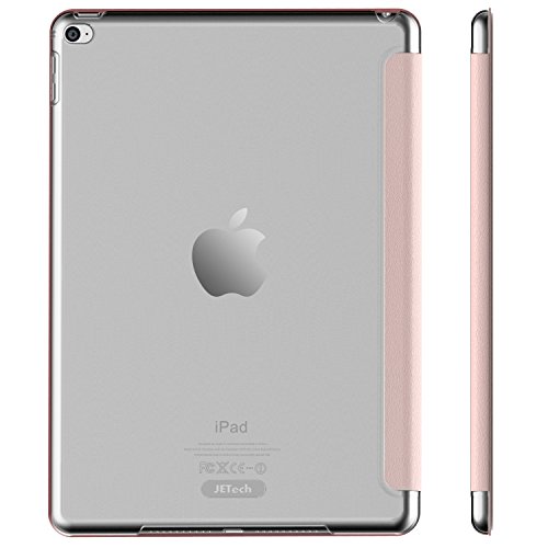 JETech iPad Mini 4 Hülle Schutzhülle Etui Tasche Abdeckung Ledertasche mit Durchschaubar Rückseite für Apple Neu iPad Mini 4 mit Automatischen Schlaf / Wake (Roségold) - 2