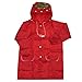 KINGSO Cute Kid Children Boy Girl Funny Cartoon Hoodie Outwear Cover Rain Coat Raincoat Red