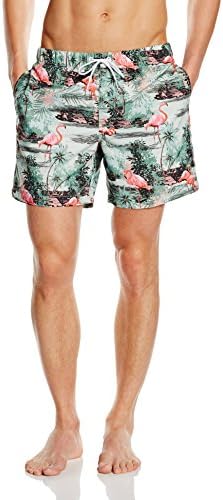 Miami Beach Swimwear Men's Flamingo Swim Shorts, Multicoloured (Multi Colour 0), XX-Large (Manufacturer Size: XX-Large)