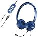 Produktbild Mpow PC Headset Klinke Headset mit Mikrofon USB Headset/3.5mm Chat Headset Stereo Sound Computer Headset Telefon Headset für Skype Teamspeak Mac PC Smartphone Tablet.