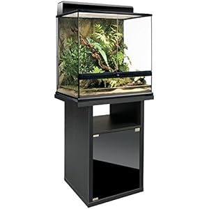 Exo Terra Terrarienkombi 60x45x60 Glasterrarium Inkl. Unterschrank, Terrarienbeleuchtungabdeckung - Terrarienkomplettset