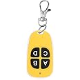 SOLDOUT 433 mhz 4 Buttons Garage Door Car Remote Control 433MHz 4 Keys Copy Universal Remote Control Cloning Electric Gate Remote Controller Duplicator Key (Yellow)