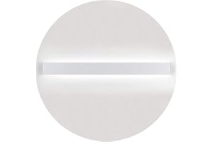 K-Bright 30W Lampada da Parete,IP 44 LED Applique da Parete con Stile Moderno Interni Lampada a Muro,4000K-45000K bianco naturale,32 pollici,2400 lumen,su giù il raggio di luce,bianca Alluminio