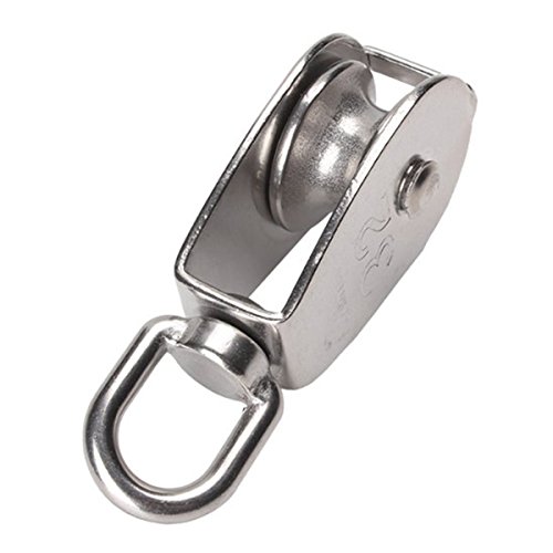 WINOMO Prämie Rope Pulley 32mm Swivel Drahtseil Single-sheaved Riemenscheibe Roller - 4