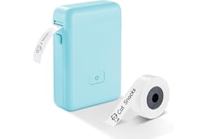 vretti Sticker Maker Mini drukarka etykiet z wieloma szablonami, przenośna drukarka etykiet HP2 Bluetooth do przechowywania, wysyłki, kodów kreskowych, dostarczania poczty, biura, domu, organizacji