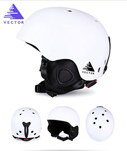 VECTOR OUTDOOR Sports Adult XL Size Snowboard Ski Helmet for Skiing Cycling White CN EN1077