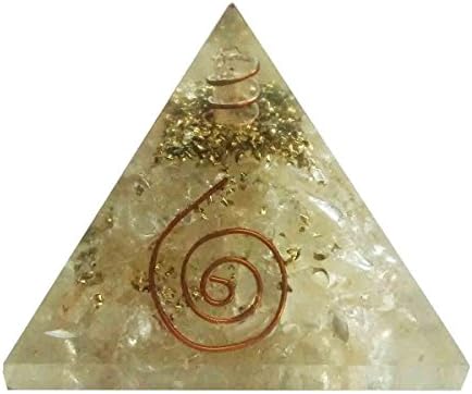 Crystal Quartz Stone Pyramid Healing Crystals Reiki Organite Pyramid Reiki Spritual Gift With Red Gift Pouch