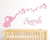 Wandaufkleber Schlafzimmer Vinyl Peel and Stick Mural Wall Sticker Decals Soft Pink personalized name For mädchens Boys Bedroom babyzimmer kinderzimmer