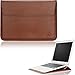 Produktbild Laptop Hülle Sleeve, XGUO 12 Zoll PU Ledertasche für MacBook Air 11 MacBook 12 iPad Air/Air2 Samsung Galaxy T560 T550 iPad Pro 9.7 Hülle Ständer Tasche Laptop case Schutzhülle(11-12 Zoll, Brown)