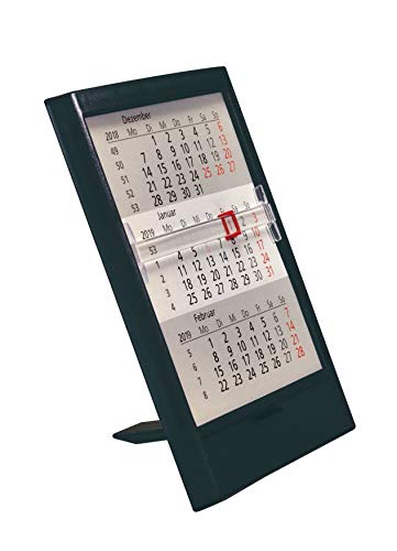 Télécharger Calendrier de table 3 mois 2020-2021 - Noir PDF