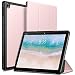 Produktbild Infiland Huawei MediaPad M5 Lite 10 Hülle,Ultra Dünn Schlank Superleicht Ständer Smart Shell Cover Schutzhülle Etui Tasche(mit Auto Schlaf/Wach Funktion)(Rosa Goldene)