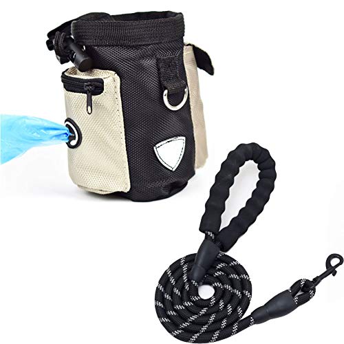 Junbie - Premium Futterbeutel Hunderbar Für Hunde, Leckerlie Beutel Mit Fächern, Vielseitig Tragbar, Mit Trainings, Beutel Und Hundeerziehungstipps