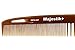 Hair Comb- a Setting Hair Comb infused with Natural Essence Oil by Majestik+, Wide and Fine Tooth Comb, Brown, With Free Bespoke PVC Product Pouch (MPO-027)