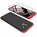 Price comparison product image AILZH Samsung J6 2018 Case 360° Cover 360 Degree(Red black)+Tempered glass film