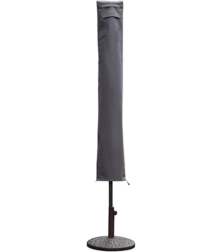 Songmics Parasol, 300 Cm, Marktparasol, UV-bescherming Tot UPF 50 Tuinparasol Terrasparasol Zonwering Inklapbaar Met Zwengel Zonder Statief Voor Tuin Balkon En Terras Beige Gpu27be