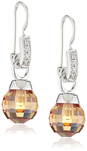 Orphelia Damen-Ohrhnger 925 Sterling Silber Zirkonia braun ZO-5975