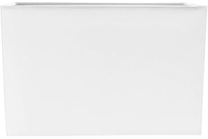 Contemporary and Stylish Ivory White Linen Fabric Rectangular Lamp Shade for Wall Ceiling or Table - 29cm Length 60w Maximum Suitable for The Home or Commercial Usage by Happy Homewares