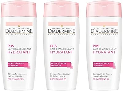Diadermine - Lait Démaquillant Hydratant - 200 ml - Lot de 3