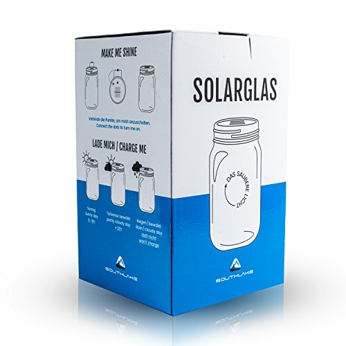 Das saubere Licht – Solarglas von Southlake welches als Solarlampe / Solar-Laterne / Gartenlampe für Balkon oder Garten genutzt wird. Alternative für gewöhnliche solarleuchten und Gartenbeleuchtung - 7