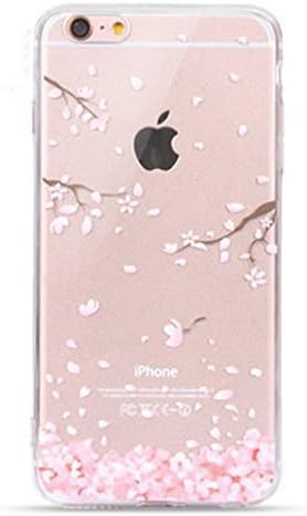 Visibee - Cherry Blossom Ultra-Thin Soft Gel TPU Silicone Case For iPhone 7
