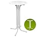 Produktbild Beautissu Bellini Stehtisch rund klappbar Ø 60 cm weiß - Bistrotisch Klapptisch wackelt nicht & platzsparend verstaubar