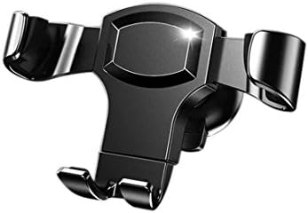 FLM Car Phone Holder - Air Vent Car Mount Holder Quick Release Car Phone Mount with 360 Degree Rotation with Three-Side Grips Car Cradles for iPhone X 8 8 Plus 7 7 Plus 6S 6 Plus, Samsung S8, Sony, Google, Huawei, Note and Other Smartphones, GPS, Black
