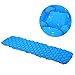 Produktbild RUNACC Ultralight Isomatte faltbar aufblasbar Isomatte Compact Outdoor Isomatte mit innovativen Luftmatratzen Design Geeignet für Rucksackreisen, Camping und Reisen (Blau)