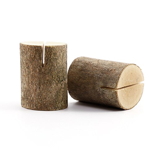 50 x Holz Holzsteg Kartenhalter Platzkarte Tischkartenhalter Namesschild Fotohalter Hochzeit Deko - 7