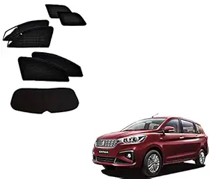 Kozdiko Zipper Magnetic Car Curtain Set of 7 Pcs with Dicky for Maruti Suzuki Ertiga (2019-Present)/Maruti Suzuki XL6