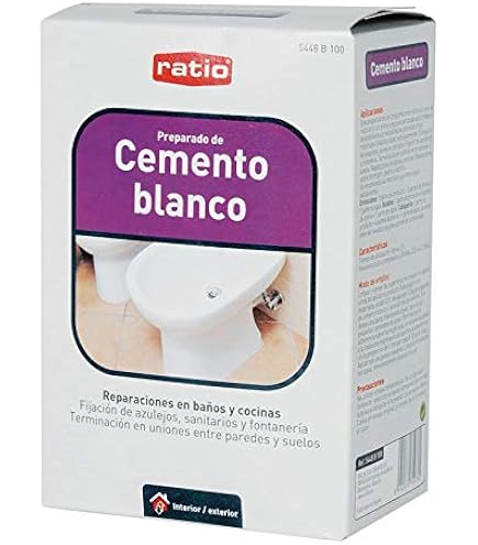 Cemento Bianco Edil 1kg - Per Riparazioni Piastrelle E Sanitari, Interno Ed Esterno - Foto 3
