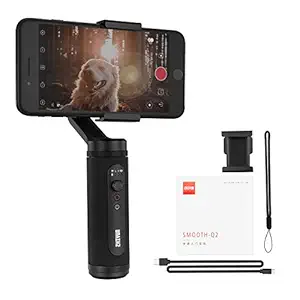 JSD PRO Zhiyun Smooth-Q2 (Official Dealer) 3-axis Smartphones Gimbal Stabilizer,POV Mode, 260g Payload, Zhiyun-Smooth-Q2-phone-gimbal-stabilizer (with Zhiyun India Warranty)