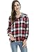 Bearsland Women's Breastfeeding and Nursing Plaids Hoodie Shirt