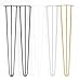 Produktbild 4 x Haarspange Tisch Beine - von 10 cm bis 71 cm für Kaffee Tisch, Tisch und Schreibtisch, Hocker, Kabinett, Bench - Roh Bare Stahl, schwarz, matt, Weiß, Silber, Gold, Gelb, Orange, Blau, Mint Green & Klar Beschichtet, bis Mitte des Jahrhunderts Vintage Industrie Stil - Haarspange Beine im Vereinigten Königreich