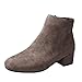 Produktbild Damen Schuhe,Malloom Mode Elegant Schuhe für Party, Freizeit Frauen Stiefel Flock Stiefeletten Runde Kappe Stiefel Damen Party Western Stoff Stiefelsandaletten Lack Blockabsatz Glitzer