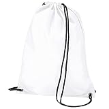 BagBase Budget Turnbeutel, wasserabweisend, 11 Liter One Size,Weiß