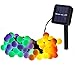 Produktbild Lichterkette Solarleuchten led Lichterkette , runde/globe Lichterkette, 60led 10m Solar Lichterkette, Partybeleuchtung, Weihnachtsbeleuchtung, Kugel Lichterkette für Innen und Außen, Haushalt, Garten, (Mehrfarbig)