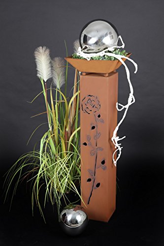 Rost Säule + Schale RS41 + S01 "kostenloser Versand" Blumensäule Rostsäulen Rost Deko