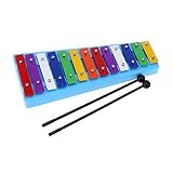 Andoer® 13 Bar Kinder Glockenspiel Xylophon Bunter Note des Pädagogisches Rhythmusinstrument Rhythmus Spielzeug für Baby Kleinkind Kinder