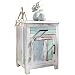 Produktbild FineBuy Nachtkonsole PINTU Massivholz Türanschlag links 40x60x35cm, Beistelltisch Shabby Chic, Design Nachtkommode Boxspringbett, Nachttisch mit Schublade, Beistellschrank mit Stauraum, Nachttischchen