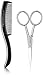 Tweezerman Moustache Scissors with Grooming Comb - 2pcs