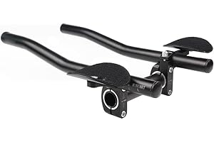AEIOFU Guidon Aero Bars Repose-vélo Guidon Vélo Alliage D'aluminium Repose-Bras Guidon Triathlon Aero Barres De Vélo Guidon De Relaxation