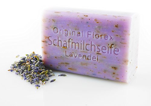 Sparset 4stk Florex Schafmilchseife Lavendelöl, Mandelöl, Olivenöl, Honig je 100g, aus 100% österreichischer Bio Schafsmilch ohne Erdöl, silikonfrei, parabenfrei & ohne Tierversuche - 5