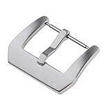 Fenteer 1 Stück Uhr Dornschließe Silber farbig Uhrenarmbänder Dornschließe- Größe Auswählen - Silber - 24mm