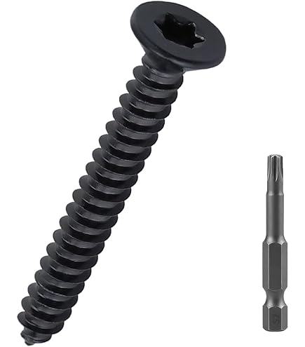 Hard-to-Find Fastener #10 X 1-1/2" Phillips Flat TwinFast Wood Screws – Black Phosphate, 100-Piece Pack
