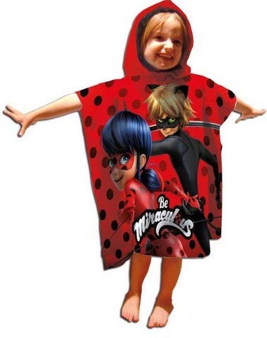 Preisvergleich Produktbild Miraculous-Ladybug Badeponcho mit Kapuze