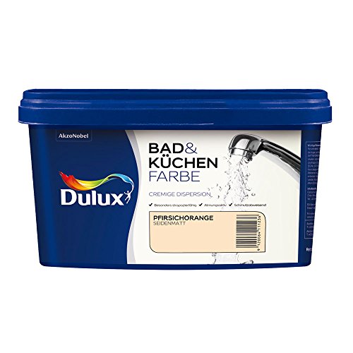 Dulux Bad & Küchenfarbe, 2,5 Liter in Pfirsichorange seidenmatt